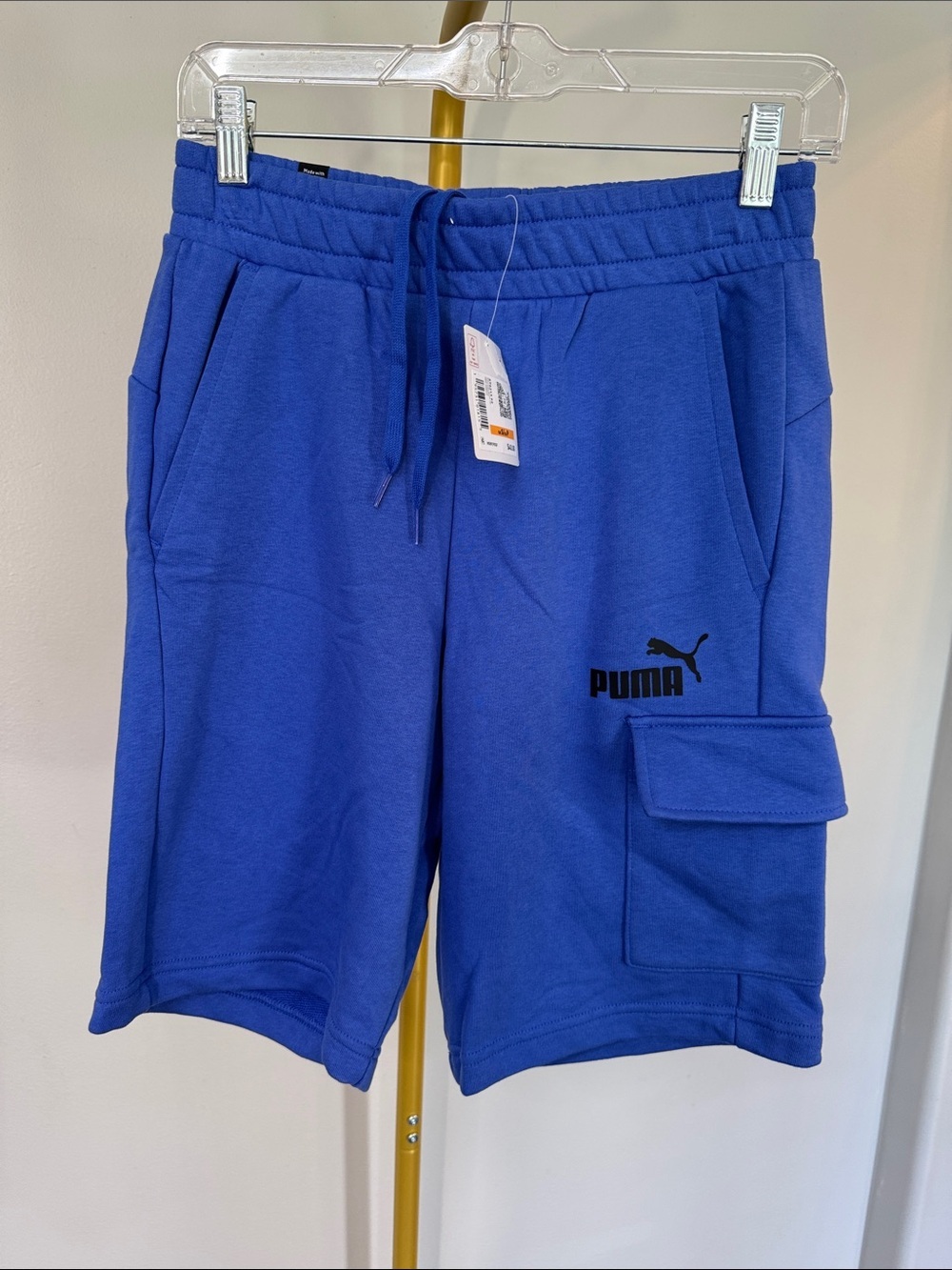 Puma Cobalt Blue Athletic Cargo Shorts NWT S